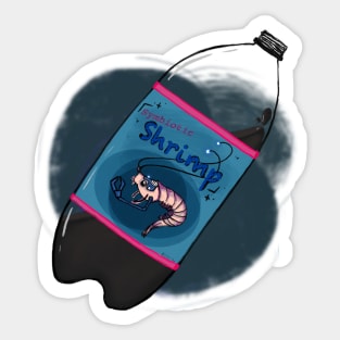 Symbiotic Shrimp Super Meme Beverage Sticker